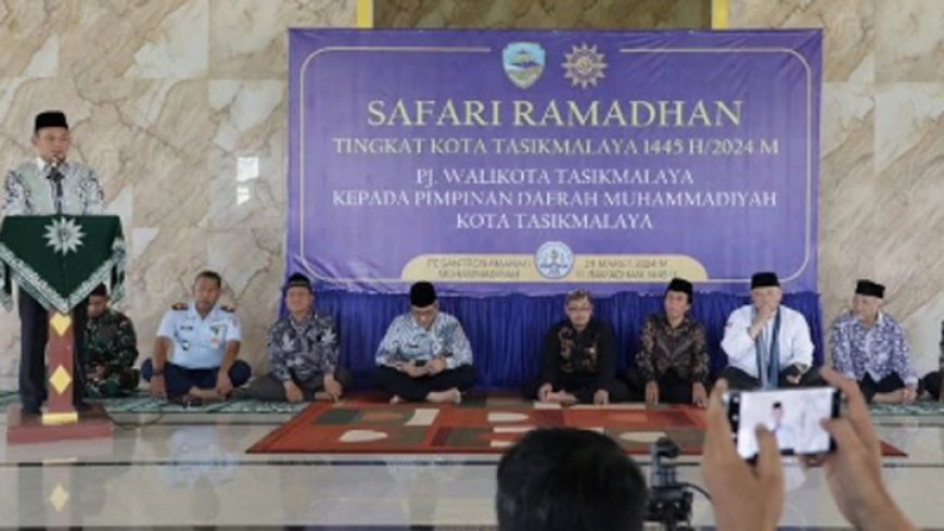 Safari Ramadhan di Ponpes Amanah Muhammadiyah, Pj. Wali Kota Tasik Hadirkan Capaian dan Kolaborasi Bersama