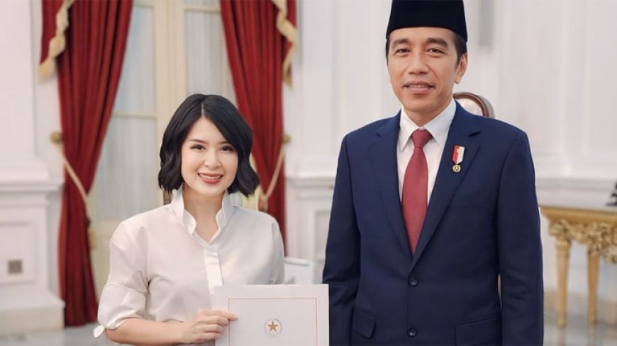 Presiden Jokowi Tugaskan Grace Natalie dan Juri Ardiantoro sebagai Staf Khusus