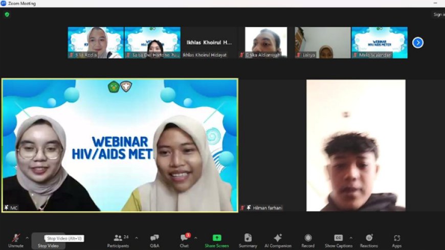 Kelompok Mahasiswa Unsil Jurusan Kesehatan Masyarakat Gelar Webinar HIV/AIDS METER