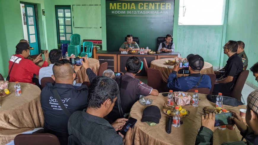 Perkuat Sinergi, Dandim 0612 Tasikmalaya Gelar Coffee Morning Bersama Media