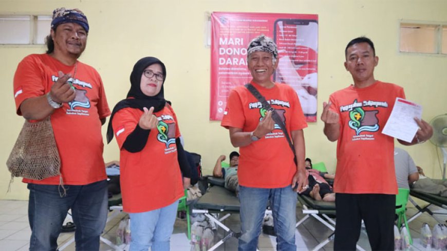 Paguyuban Warga Sukamanah Gelar Donor Darah untuk Peringati Hari Jadi Kota Tasikmalaya ke-23