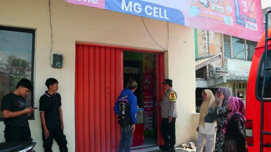 Pembobolan Konter HP MG Cell di Tasikmalaya, Uang dan Barang Elektronik Raib