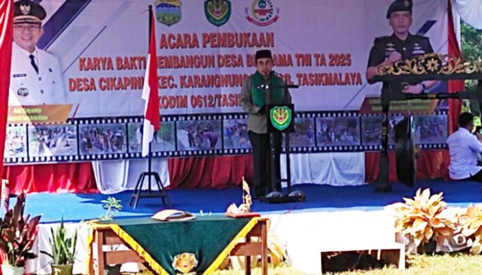TMMD Tasikmalaya 2025 Dimulai, Bupati Targetkan Desa Berkembang Lebih Maju
