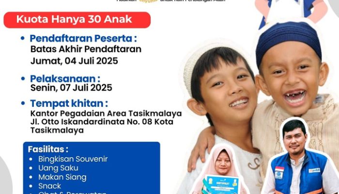 Ayo Daftarkan Ananda di Khitan Barokah Gratis untuk Yatim dan Dhuafa!