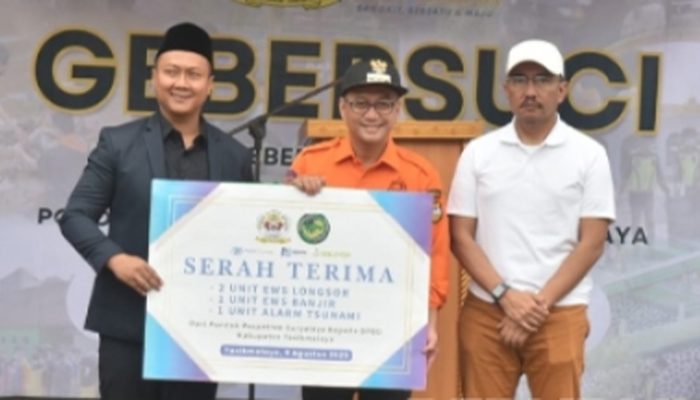 Ponpes Suryalaya Beri EWS Bencana untuk Pemkab Tasikmalaya, Wujudkan Pesantren Peduli Lingkungan