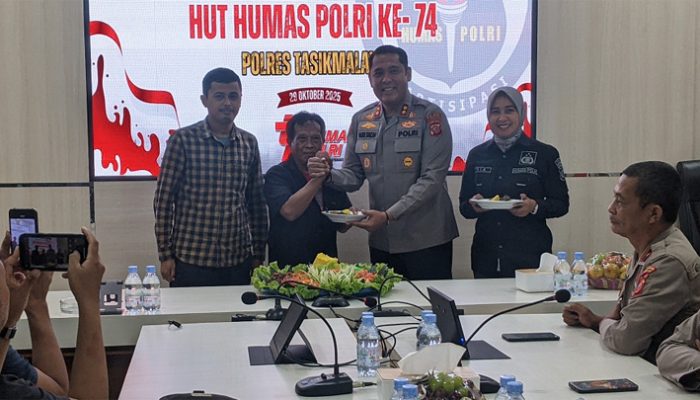 Penuh Keakraban, Polres Tasikmalaya Rayakan HUT Humas Polri Bersama Awak Media