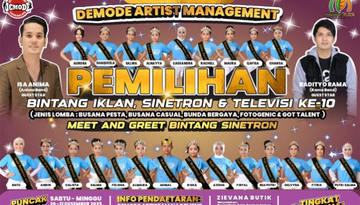 Gebyar Anniversary Demode, Fashion, Talent Show, Hingga Bintang Iklan Nasional Ramaikan Tasikmalaya