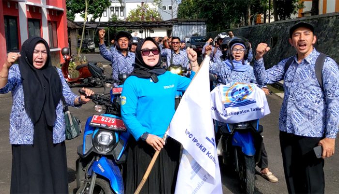 Monitoring Rutilahu, Dinsos PPKBP3A Kab.Tasikmalaya Gelar Kirab Harganas ke-32