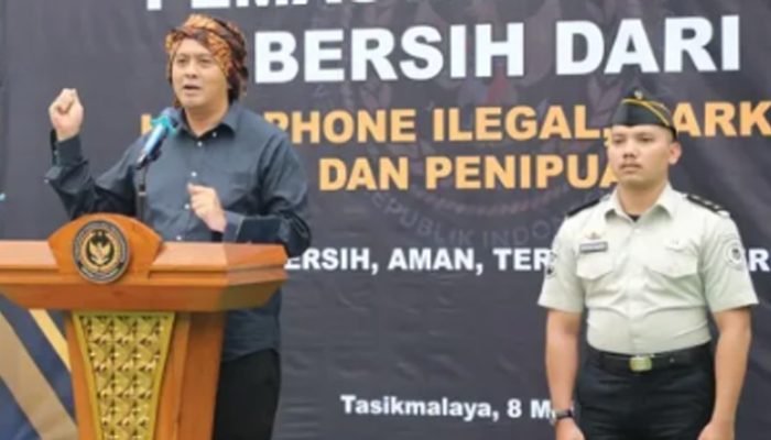 Perdana Jadi Plh Wali Kota, Diky Candra Pimpin Apel Anti Halinar di Lapas Tasikmalaya