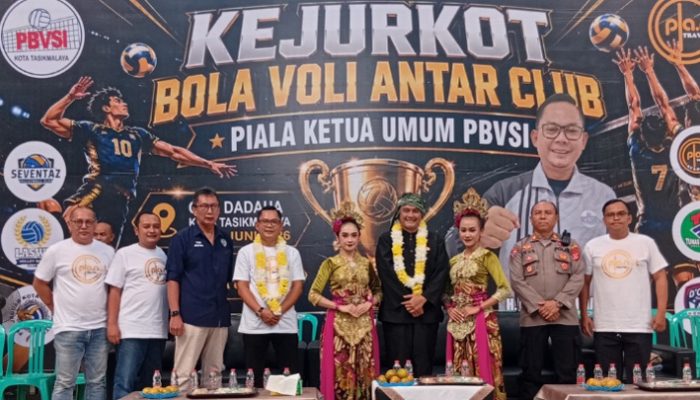 Turnamen Antar Klub PBVSI Kota Tasikmalaya Resmi Bergulir, Ratusan Atlet Ambil Bagian