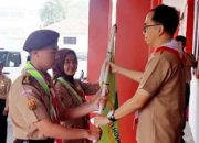 Kadinkes Lepas Saka Bakti Husada Kwarcab Pramuka Kab.Tasikmalaya ke Sumedang